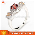 China top ten selling products high quality silver ring three stone ring